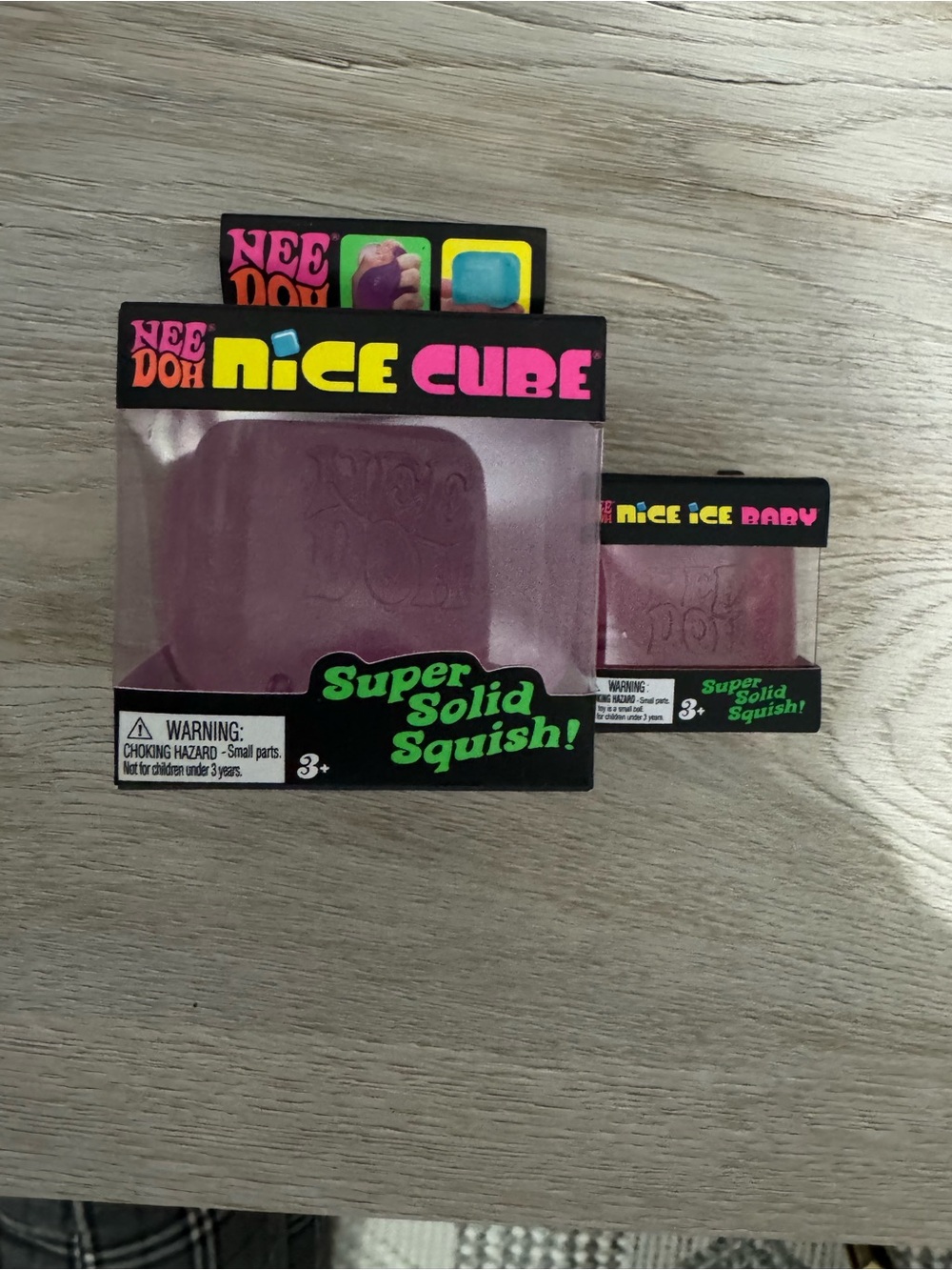 Nice cube and nice ice baby NeeDoh 2 cube set ! - Purple